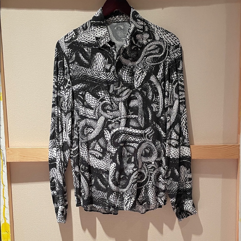 Cavalli Men’s Snake Print shirt